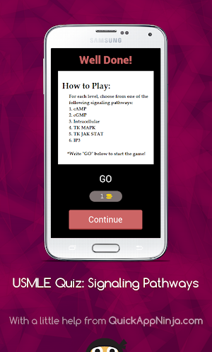 USMLE Quiz: Signaling Pathways Screenshot 1