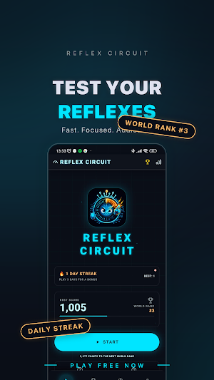 Reflex Circuit — Reaction Game Screenshot 0