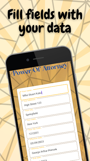 Power Of Attorney - Generator Screenshot 1