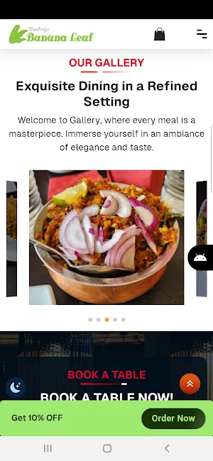 Banana Leaf Cambridge Screenshot 0