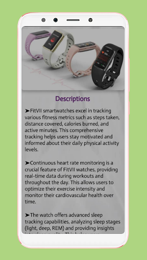 fitvii smart watch guide Screenshot 1