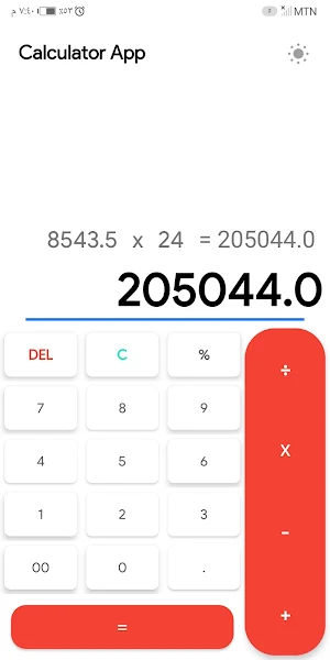 calculator Screenshot 1