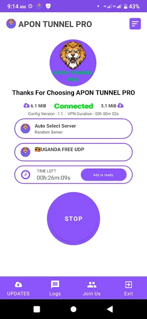 APON TUNNEL PRO Screenshot 1