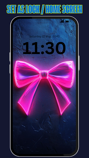 Pink Bow Wallpaper 4K Screenshot 2