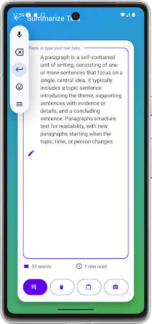 Text Summary Tool Simple Study Screenshot 2