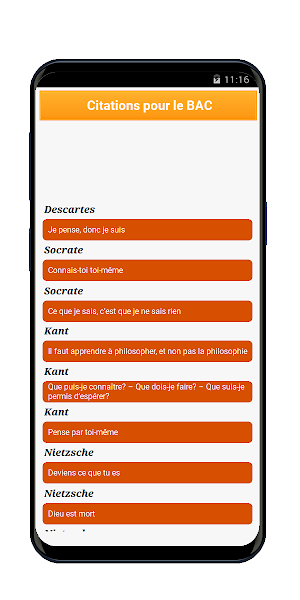 Philosophie Cours et Citations Screenshot 3