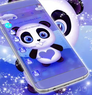 Cute Panda SMS Theme screenshot 5