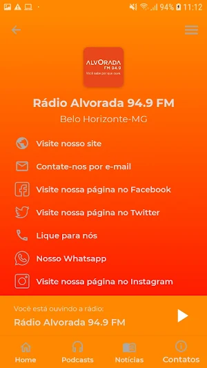 Rádio Alvorada 94.9 FM de BH Screenshot 1