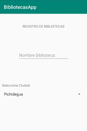 Registro Bibliotecas Screenshot 1