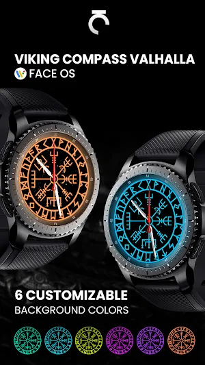 Viking Compass Valhalla FaceOS Screenshot 2