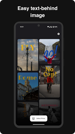 Backdrop : Text Behind Image Screenshot 0