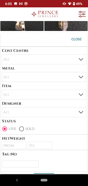 Prince Catalogue Screenshot 1