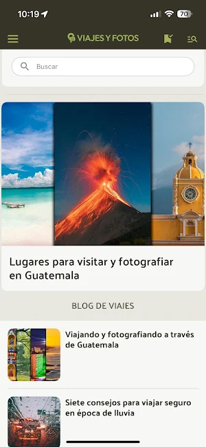Viajes y fotos Screenshot 1
