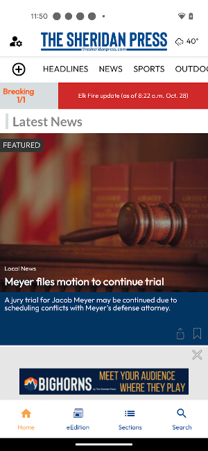 The Sheridan Press Screenshot 1