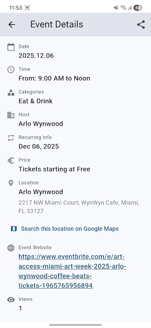 Miami Events & Festivals Screenshot 2