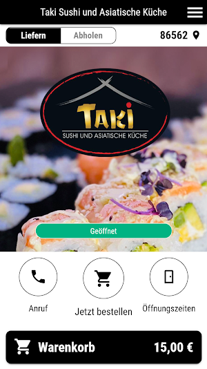 Taki Sushi und Asia Küche Screenshot 0
