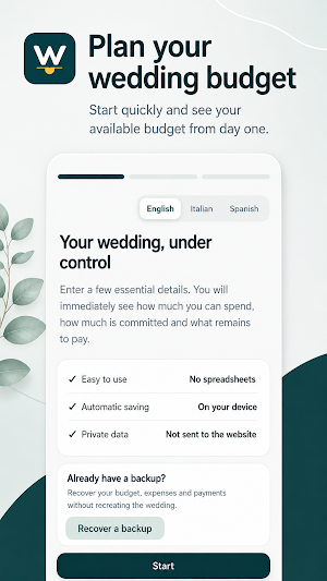 WedBalance: Wedding Budget Screenshot 0