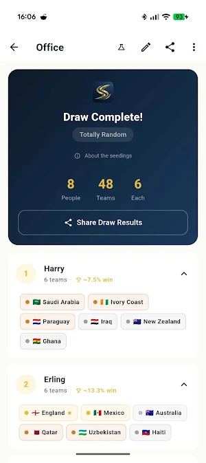 Worldcup Sweepstakes SideSweep Screenshot 0