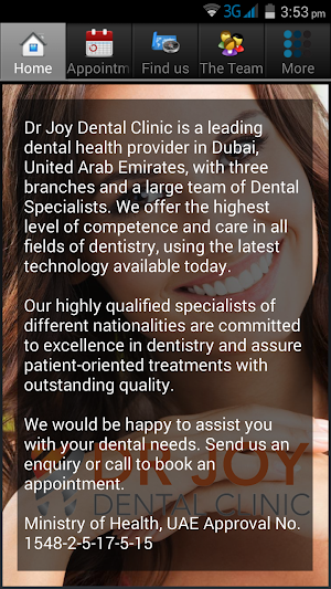 Dr Joy dental clinic UAE Screenshot 2