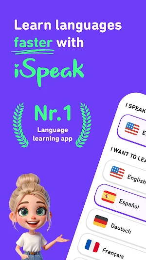 iSpeak: Languages learning app Screenshot 0