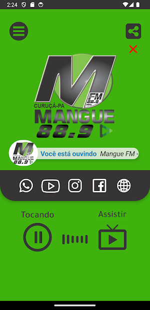 Mangue FM - 88.9 MHz Screenshot 1