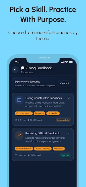 ScenarioCoach - New Confidence Screenshot 1