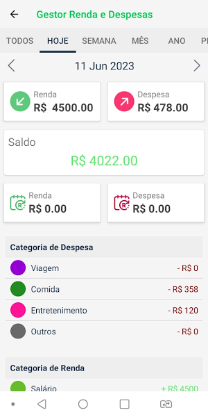 Gestor Renda e Despesas Screenshot 1