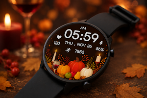 Thanksgiving Digital Wear OS Screenshot 1