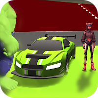 Super Heroes Power Car Racing