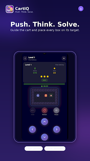 CartIQ: Push Box Puzzle Screenshot 0