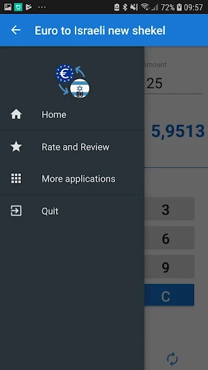 Euro to Israeli shekel convert Screenshot 1