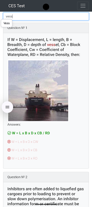 LPG tankers CHaS Management Screenshot 2