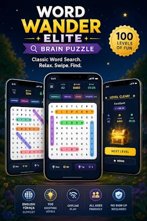 WordWander Elite: Brain Puzzle Screenshot 0