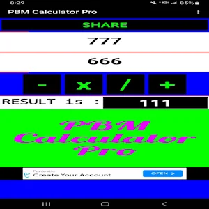 PBM Calculator Pro Screenshot 2