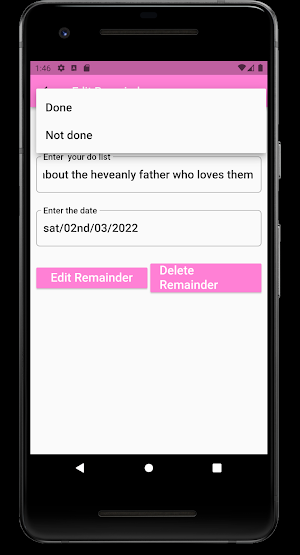 Schedule Screenshot 2