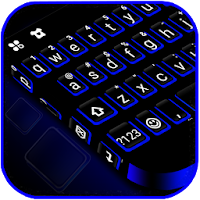 Blue Black Keyboard Theme