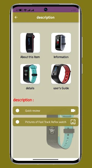 Fastrack Reflex watch guide Screenshot 2