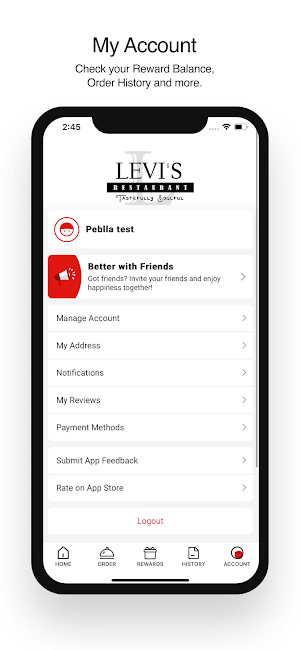 Levi's Restaurant Screenshot 3
