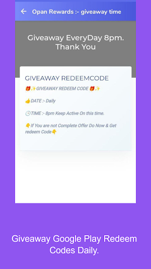 Get Redeem Code - Opan Rewards Screenshot 2