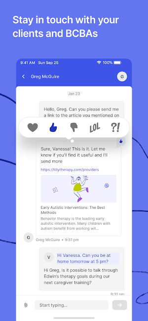 Tilly Provider Screenshot 3
