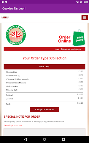 Cookley Tandoori Screenshot 3