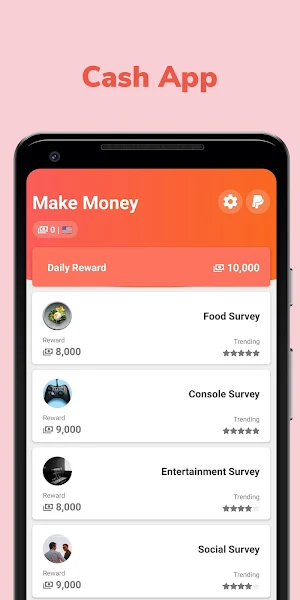 Make Money: Real Cash App + Rewards + Paid Surveys Screenshot 2