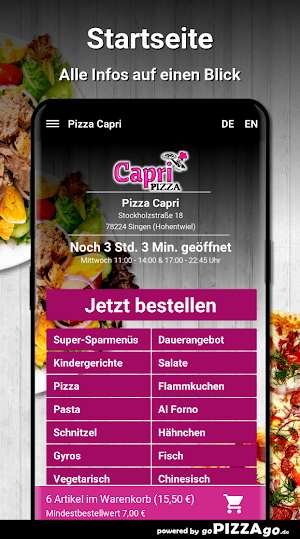 Pizza Capri Singen (Hohentwiel Screenshot 1