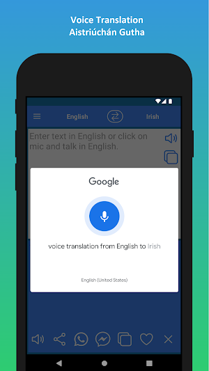 English to Irish Translator Screenshot 3