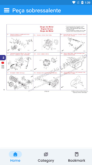 Número da peça:Honda Screenshot 2