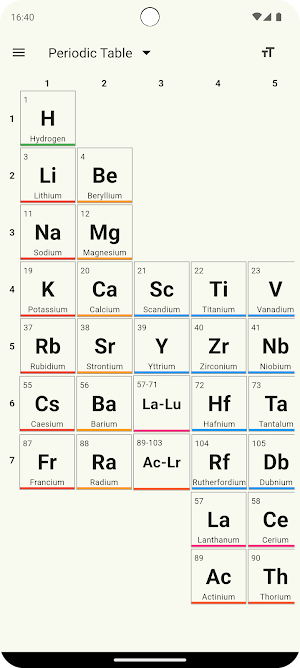 Periodic Table Advanced Screenshot 0