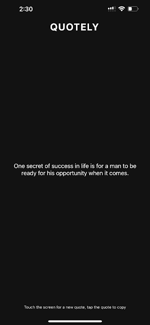 Quotely - Random Quotes Screenshot 3