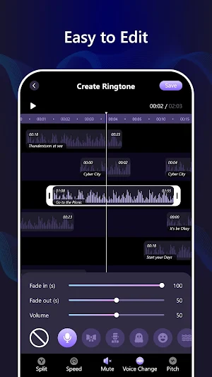 Mp3 cutter, ringtone editor Screenshot 0
