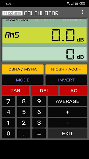 Noise Calculator Screenshot 1