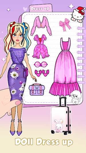 Paper Doll Diary Dress up Game Screenshot 0